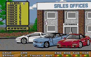 Super Cars atari screenshot
