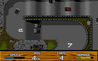 Super Cars II atari screenshot