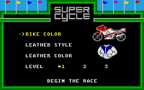 Super Cycle atari screenshot