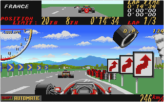Super Monaco GP atari screenshot