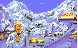 Super Ski II atari screenshot
