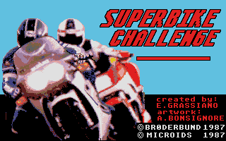 Superbike Challenge atari screenshot