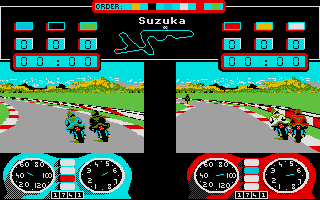 Superbike Challenge atari screenshot