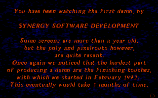 Synergy Unfinished Demos atari screenshot