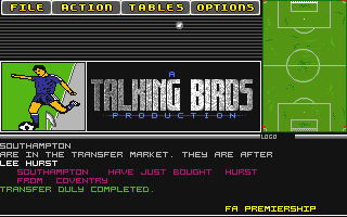 Tactical Manager atari screenshot