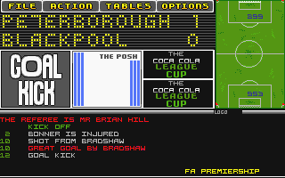 Tactical Manager atari screenshot