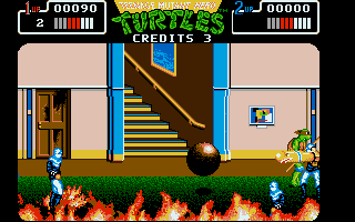 Teenage Mutant Hero Turtles - The Coin Op atari screenshot