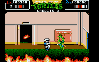 Teenage Mutant Hero Turtles - The Coin Op atari screenshot