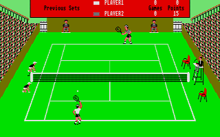 Super Tennis atari screenshot