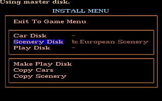 Test Drive II - European Challenge [datadisk] atari screenshot