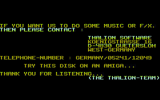 Thalion-Sound-Demo atari screenshot