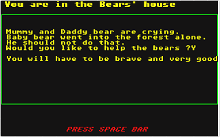 Three Bears (The) atari screenshot