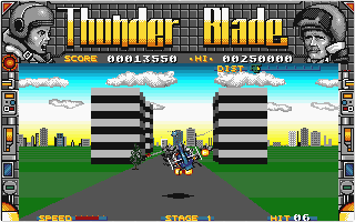 Thunder Blade atari screenshot