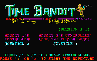 Time Bandit atari screenshot