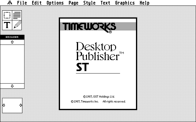 Timeworks Desktop Publisher ST atari screenshot