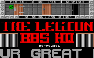 Legion BBS HQ Demo I atari screenshot