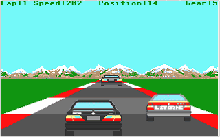 Touring Car Racer atari screenshot