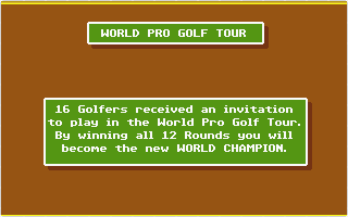 Tournament Golf atari screenshot