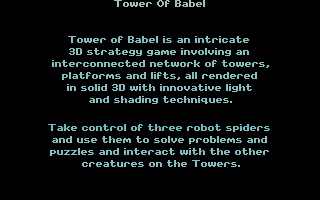 Tower of Babel atari screenshot