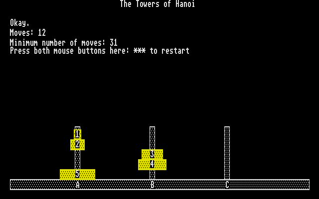 Towers of Hanoi (The) atari screenshot