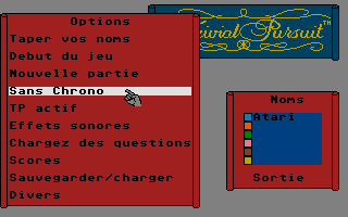 Trivial Pursuit - La Révolution Française atari screenshot