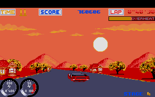 Turbo Out Run atari screenshot