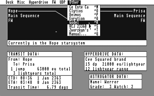 Universe II atari screenshot