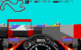 Vector Championship Run atari screenshot