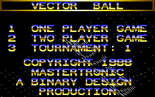 Vectorball atari screenshot
