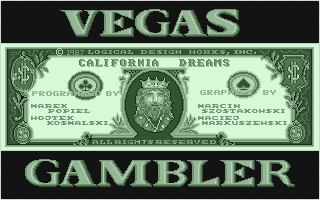 Vegas Gambler atari screenshot