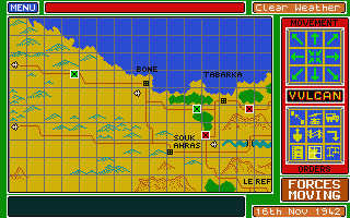 Vulcan - The Tunisian Campaign atari screenshot