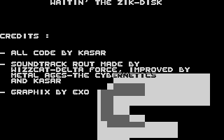 Waitin' The Zik-Disk atari screenshot