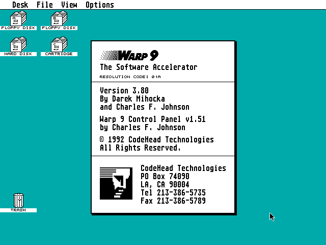 Warp 9 atari screenshot