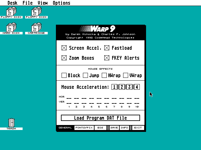 Warp 9 atari screenshot