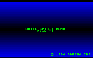 White Spirit Demo atari screenshot