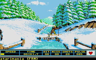 Winter Games atari screenshot