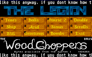 Woodchoppers Balls (The) atari screenshot