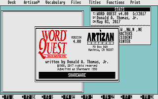 Word Quest atari screenshot