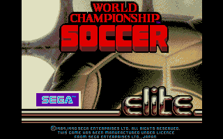 World Championship Soccer II - Sega Genesis