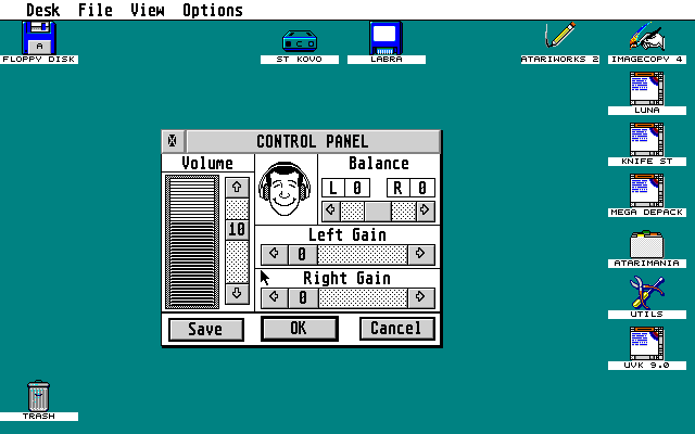 XControl - Extensible Control Panel atari screenshot