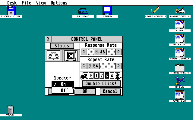 XControl - Extensible Control Panel atari screenshot