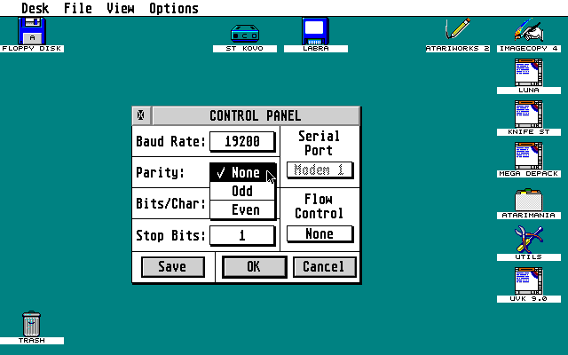 XControl - Extensible Control Panel atari screenshot