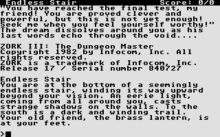 Zork III - Dungeon Master (The) atari screenshot