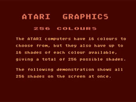 Atari 8bit Graphics Demonstration