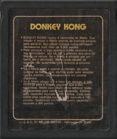 2 Jogos - Donkey Kong / Encouhter at L-5 — Cartridge 1