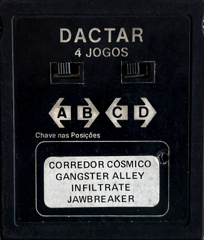 4 Jogos - Corredor Cósmico / Gangster Alley / Infiltrate / Jawbreaker — Cartridge 1