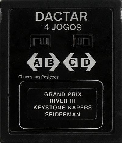 4 Jogos - Grand Prix / River III / Keystone Kapers / Spiderman — Cartridge