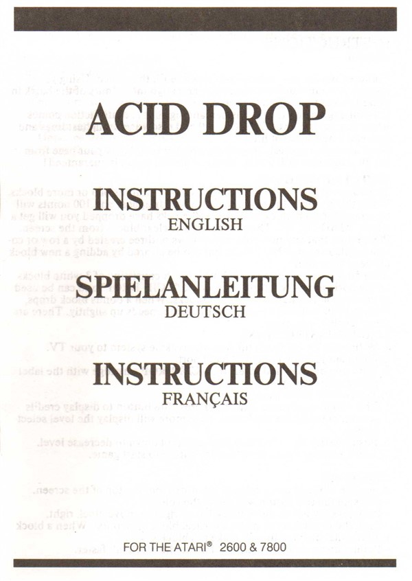 Instructions page 1