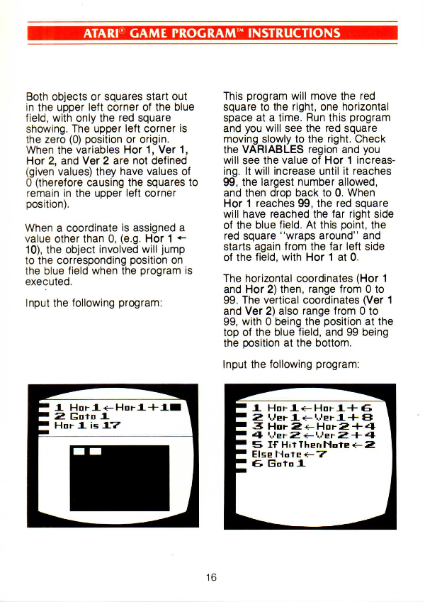 Instructions page 19