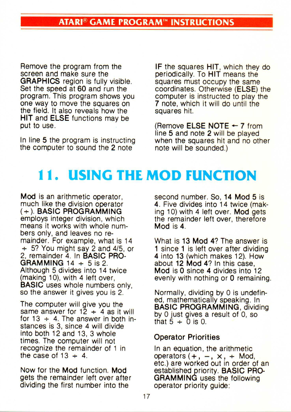 Instructions page 20